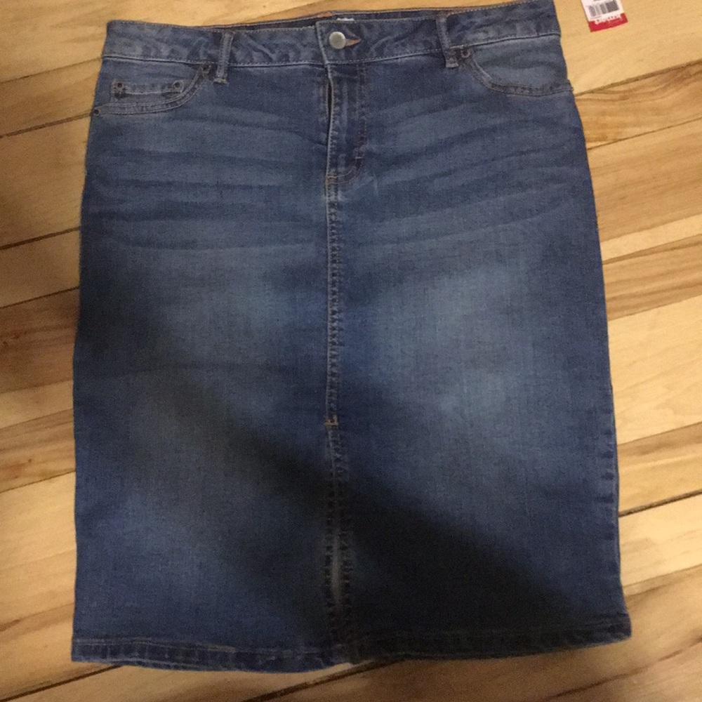 Route 66 denim skirt
